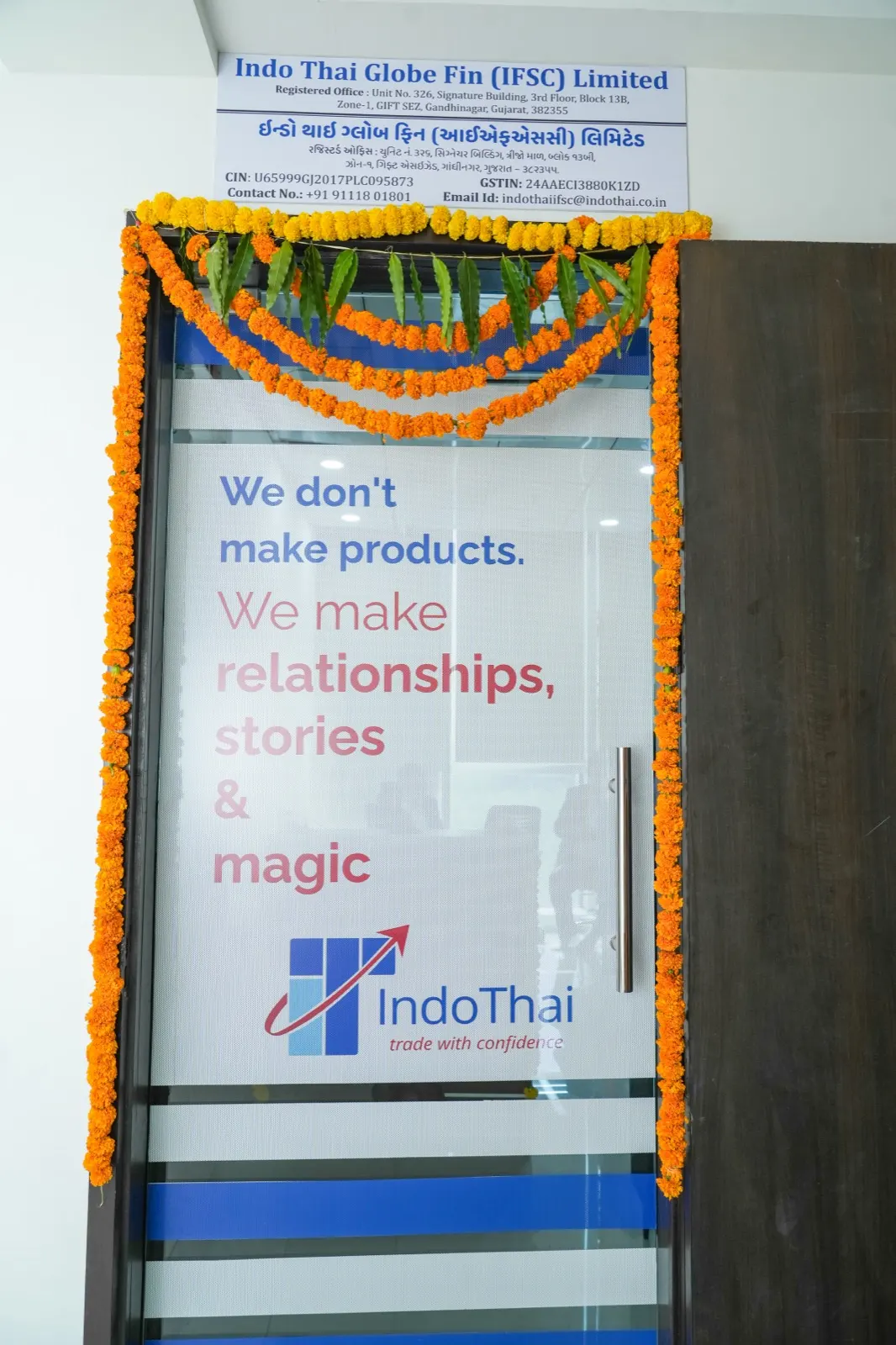 Indo Thai Globe Fin (IFSC) office at GIFT City