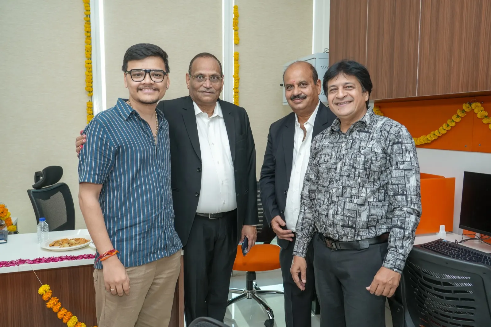 Group photograph at the office